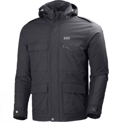 Chaquetas Helly Hansen Universal Moto Hombre Gris Oscuro - Chile QOG756140